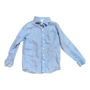 Janie and Jack Boys Light Blue Long Sleeve Button Down 8
